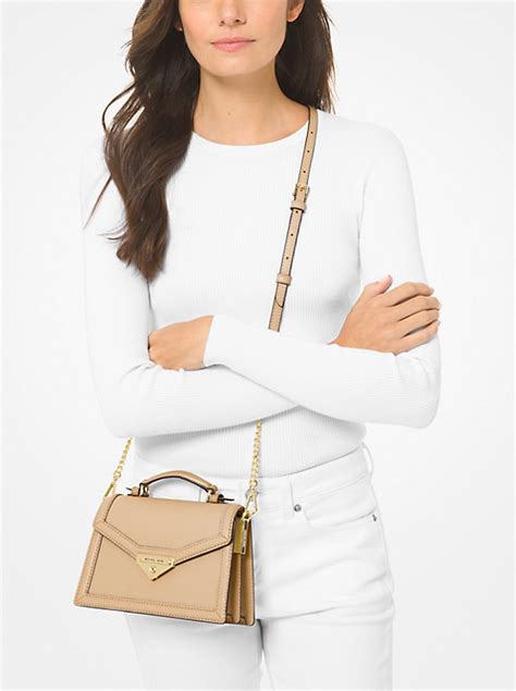 Grace Small Saffiano Leather Crossbody Bag 